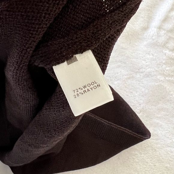 NWT St. John Knit Cropped Dark Mahogany Tank Top - Picture 7 of 9